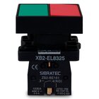 Kit Botão Duplo Xb2-el8325 | Liga/desliga | Sem Iluminação |